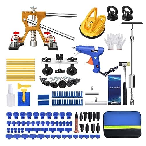 Image of 97pcs Car Dent Repair Kit Set Professional Car Paintless Removal Tools Body Dents Puller Heavy Duty for Hail Door