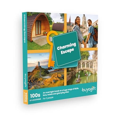 Image of Buyagift 1-Night Charming Escape Gift Experience Box for 2-290 Hotel & Glamping Overnight Stays