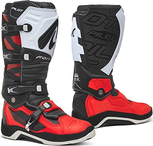 Image of FORMA - Pilot CE approved black/red/white T45 motorcycle boots