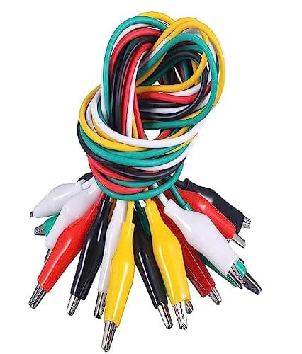 Image of 10 Pcs Crocodile Clips, Small Alligator Clips Electrical Multimeter Test Leads, Multimeter Leads, Multimeter Crocodile Clips, Small Crocodile Clips, Mini Crocodile Clips Jumper Wires