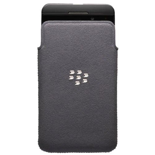 Image of BlackBerry Microfibre Smartphone Pocket for BlackBerry Z10 - Grey