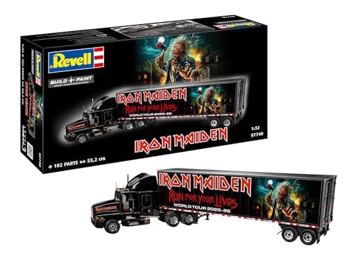 Image of Revell 07740 Tour Truck Iron Maiden (50th Anniversary) 1:32 Scale Unbuilt/Unpainted Plastic Model Kit