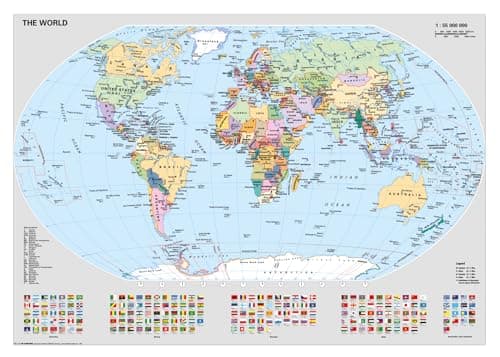 Image of Ravensburger 12000065 - Political World Map - 1000 pieces jigsaw puzzle – Puzzle for adults and kids age 14 years up,