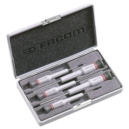 Image of Facom AEFP.J1 - Set of 5 Micro-Tech Phillips Screwdrivers