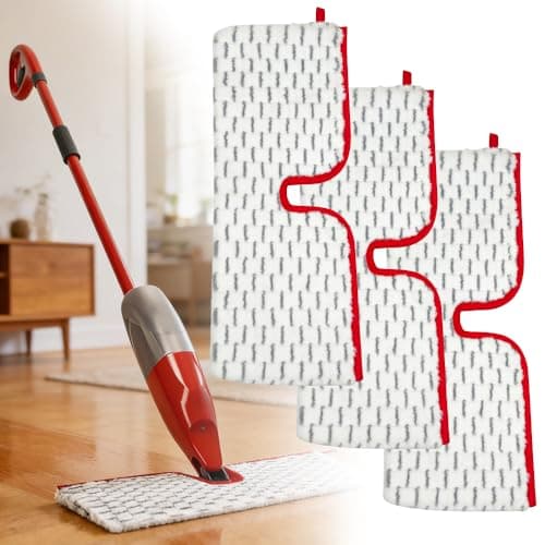 Image of 3 PCS 1-2 Spray Mop Head Replacement Compatible with Vileda ProMist MAX, Reusable Microfiber Mop Pads Replacement, for Wet & Dry Use, Double-Sided Cleaning (Grey)