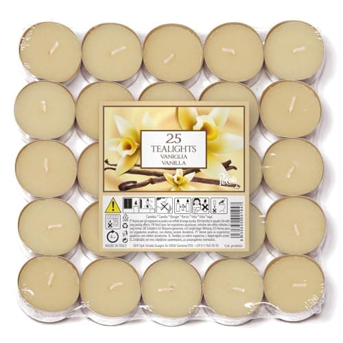 Image of Tealight 25 Vanilla Scent [ Italian Import ], Purple