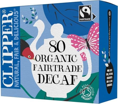 Image of Clipper Organic Everyday Decaf Tea Bags | Natural, Unbleached, Plant-Based Biodegradable & Non GM Black Tea Bags | | Eco Conscious, Organically Grown & Fair Trade Tea (80 Teabags)