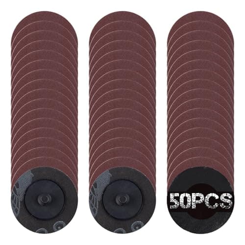Image of SPEEDWOX 50Pcs 2 Inch 240 Grit Aluminum Oxide Coated Die Grinder Accessories Roll Lock Sanding Discs