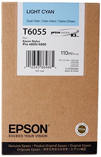 Image of Epson C13T605500 Ink Cartridge for Pro 4800 Stylus, Light Cyan, Genuine