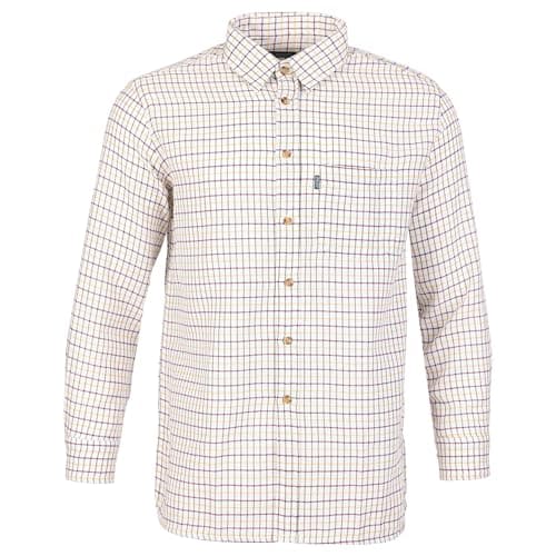Image of Fort - Tattersall Shirt - Size 3XL, Green - Men's Brushed Flannel Work Shirt with Chest Pocket - Long Sleeve, Durable Cotton/Polyester Blend - Easy Care - Ideal for Farm, Work, Outdoor & Casual Wear