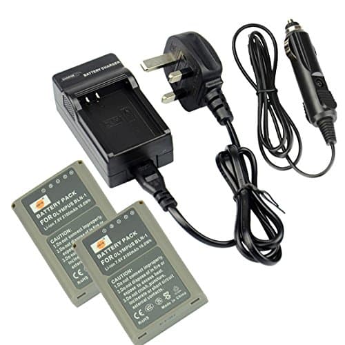Image of DSTE® 2x BLN-1 Rechargeable Li-ion Battery + DC133U Travel and Car Charger Adapter for OLYMPUS E-M1 E-M5 OM-D PEN E-P5 Mark II Camera as BLN1 BCN-1
