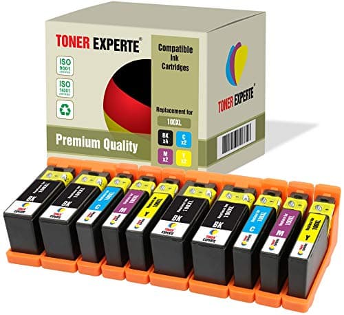Image of TONER EXPERTE 10 XL Compatible with Lexmark 100XL 100 XL Premium Ink Cartridges for Lexmark S305 S402 S405 S505 S602 S605 S815 Pro 202 205 209 705 805 901 905 (4 Black, 2 Cyan, 2 Magenta, 2 Yellow)