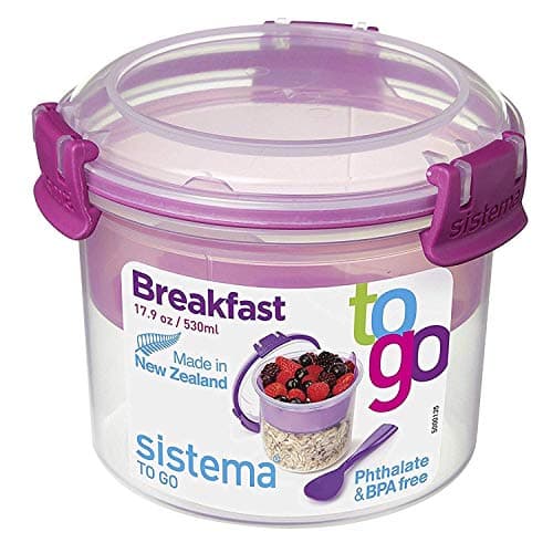 Image of 3XKlip It Colour Accents Breakfast to Go Container, Assorted Colours, One Only Supplied