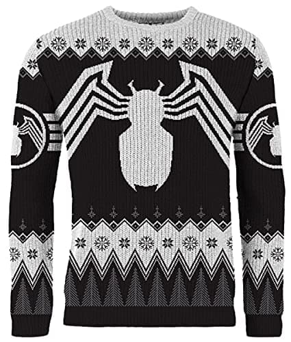 Image of Merchoid Venom: Season of The Symbiote Knitted Christmas Sweater (Size: XS)