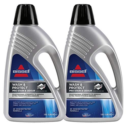 Image of 2 x Bissell Wash & Protect Pro Carpet Cleaner - 1.5 Litre 1.5L Concentrated Formula for Carpet Cleaning Machines - Contains Scotch guard.