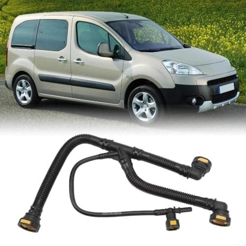 Image of Tidgel Engine Crankcase Breather Vent Tubes for 206 207 307 For 308 C2 C3 1.6 Replaces 1192W0 Plastic Black and Yellow