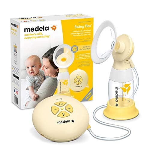 Image of Medela Swing Flex Single Electric Breast Pump - Compact Design, Featuring PersonalFit Flex Shields and Medela 2-Phase Expression Technology