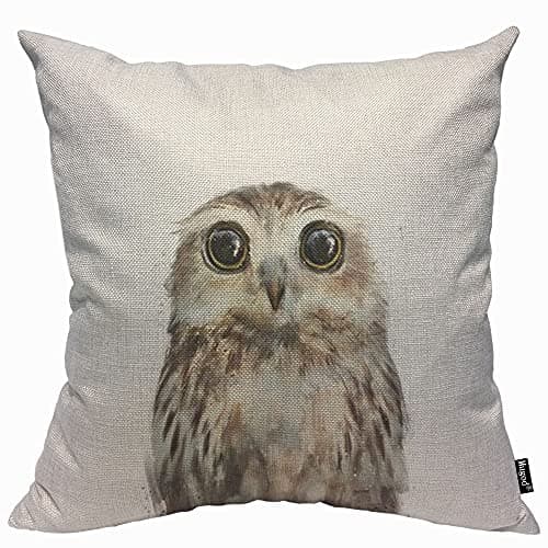 Image of Mugod Cute Eagle Cushion Cover Throw Pillow Covers Animal Fashion Abstract Art Cute Owl Wildlife Pillow Case for Men Women Decorative Home Sofa Chair Couch 45x45cm/18x18 Inch