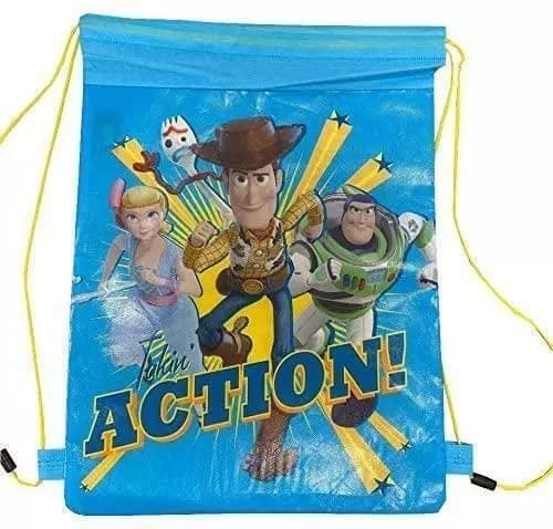 Image of GIFTIDEAZZ Kids Character Design Drawstring Bags – Perfect for PE, Sports & School | Fun and Durable Gym Sack for Boys & Girls (Toy Story Takin' Action! Drawstring Bag)