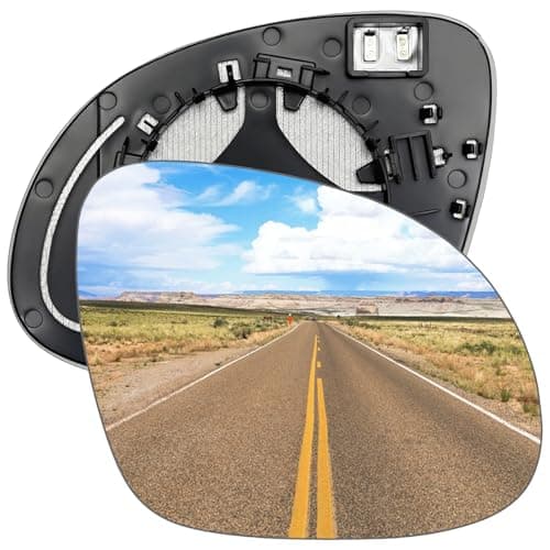 Image of MospdyGear 5N0857522 Heated Wing Mirror Glass Right Side, Replacement for Volks-wagen Tiguan 2007-2016, Sharan 2010-2022, Seat Alhambra 2010-2020, Replacement for Skoda Yeti 2009-2017