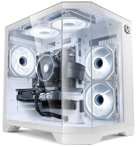 Image of Vibox V-570 Gaming PC • AMD Ryzen 5 5500 6-Core • Nvidia RTX 5050 8GB • 16GB RAM • 500GB SSD • Windows 11 • WiFi