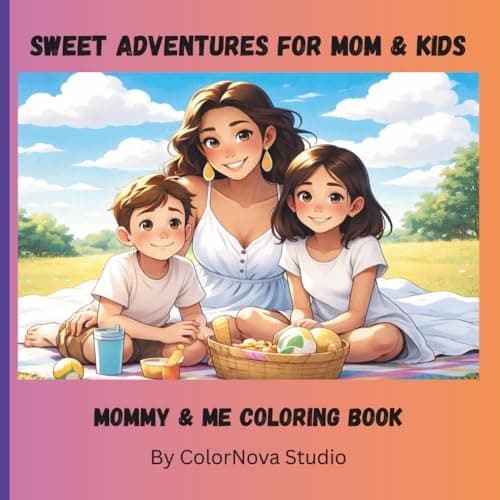 Image of Sweet Adventures For Mom & Kids- Mommy & Me Coloring Book: Easy Coloring Pages for kids Ages 2-17, Mom & Child Bonding Fun