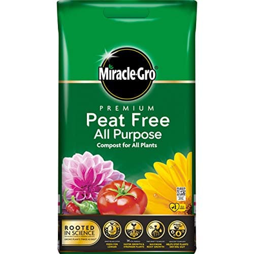 Image of Miracle-Gro All Purpose Compost, PEAT FREE - 10 Litre Bag, (New 2020 Range), For All Plants, Green