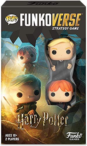 Image of FUNKO GAMES Harry Potter 101 Funkoverse Extension - 2 Pack - English Version - Board Game - Draco Malfoy And Ron Weasley - 3'' (7.6 Cm) POP! - Light Strategy Board Game For Children & Adults