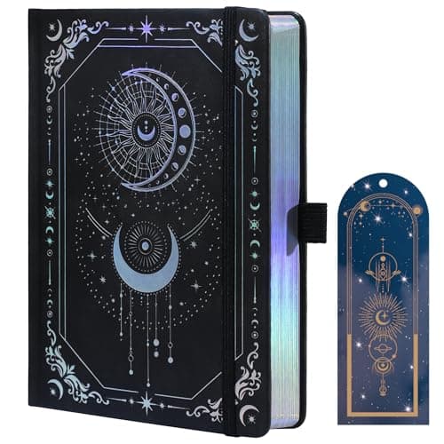 Image of TIEFOSSI Lined Journal for Women Men, Vintage Notebooks with Bookmarks, Hardcover A5 College Ruled Notebook 316 Numbered Pages for Writing, Daily Journal for Work School, Note Taking
