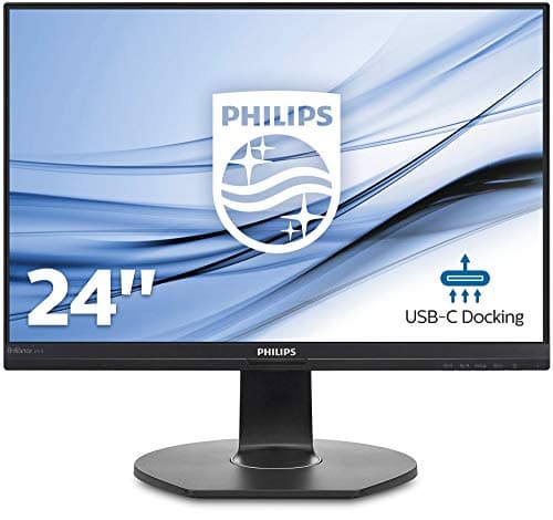 Image of Philips 241B7QUPEB/00 23.7-Inch LED Monitor - Black (Refurbished)