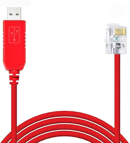 Image of Feanteek USB to RJ12 Console Cable APC Serial Cable 940-0144b for APC PDU Meter and Switch AP78xx,AP79xx,AP86xx,AP88xx,AP89xx (3 Meters)