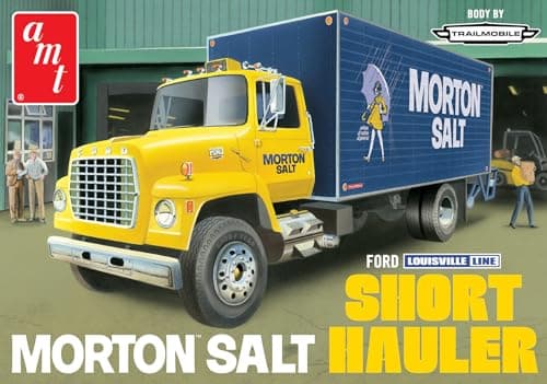 Image of AMT Ford Louisville Short Hauler Morton Salt 1:25 Scale Model Kit, 286 Parts, Ages 14+