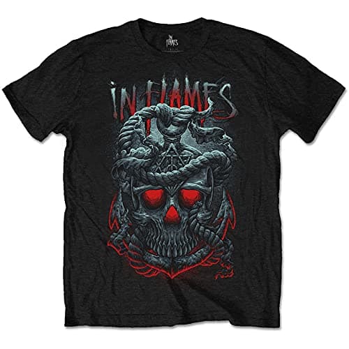 Image of IN FLAMES T Shirt Through Oblivion Band Logo Official Mens Black S