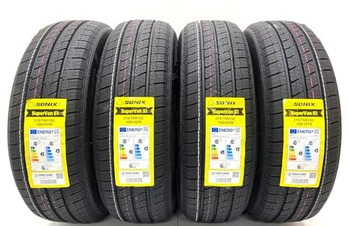 Image of 4 X 215 70 15C SUPERVAN COMMERCIAL VAN TYRES 2157015 215/70R15C 109/107R 8 PLY AMAZING C & B RATED TYRES