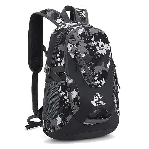 Image of Bseash Small 20L Outdoor Hiking Backpack, Lightweight Waterproof Travel Daypack for Kids Girls Boys Camping Cycling Riding