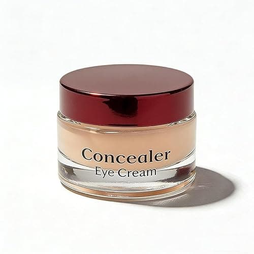 Image of Concealer Eye Cream, Under Eye Brightening Concealer for Dark Circles & Puffiness, Hydrating Depuffing Eye Cream with Smoothing Coverage, Lightweight Creaseless Formula for All Skin Types (Natural)