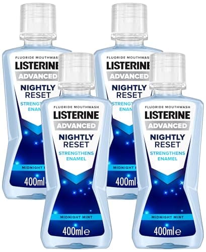 Image of Listerine Advanced Nightly Reset Mouthwash 400 ml (Pack of 4)