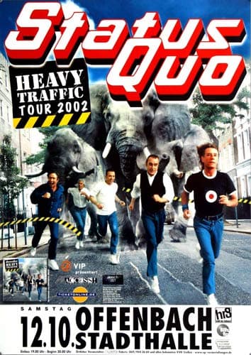 Image of Status Quo - Heavy Traffic, Frankfurt 2002 » Concert Poster | Live Concert Event | DIN A1