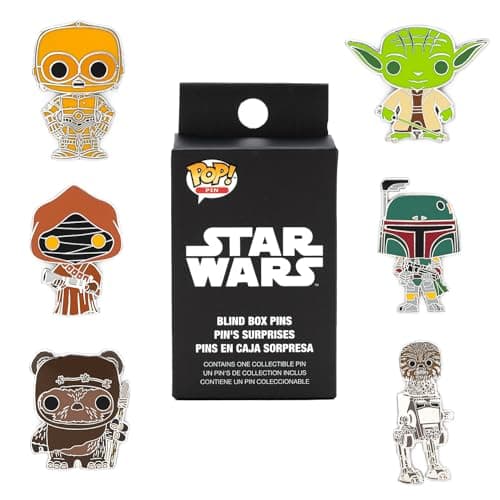 Image of Loungefly - Disney - Star Wars - Blind Enamel Pin Purchase - Star Wars Enamel Pins - Cute Collectable Novelty Brooch - for Backpacks & Bags - Gift Idea - Official Merchandise - Movies Fans