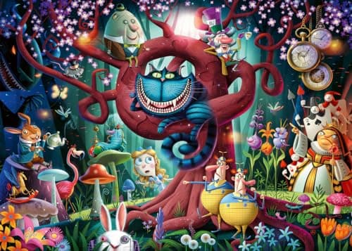 Image of Ravensburger - Almost Everyone is Mad (Alice in Wonderland) 1000 Piece Jigsaw Puzzle for Adults & for Kids Age 12 and Up