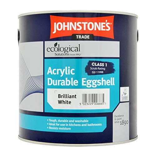 Image of 2.5LTR - JOHNSTONES Trade Acrylic Eggshell Brilliant White