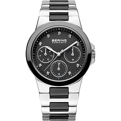 Image of BERING Women Analog Quartz ceramic collection Watch with stainless steel/Ceramic Strap and Sapphire Crystal 32237-742