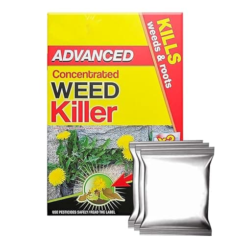 Image of Advanced Concentrated Weedkiller 80ml x 3 Sachets Extra Strong with Glyphosate Super Strong High Strength Concentrated Weed & Roots Killer Liquid Sachets
