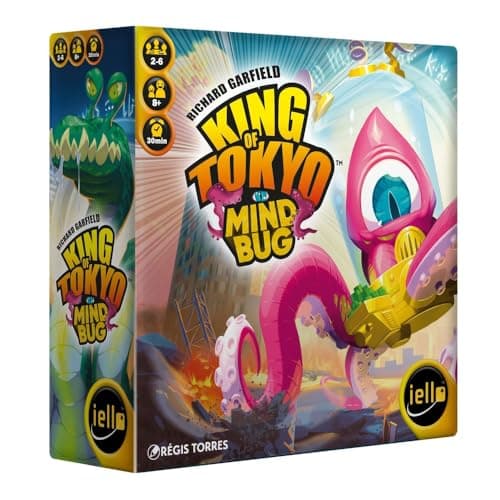 Image of Iello | King of Tokyo x Mindbug | Board Game Expansion | Ages 8+ | 2-6 Players | 30 Minutes Playing Time