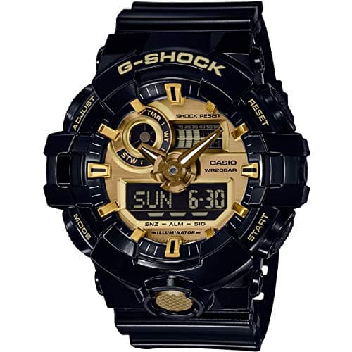 Image of Casio Mens Quartz Watch, Analogue-Digital Display and Resin Strap GA-710GB-1AER
