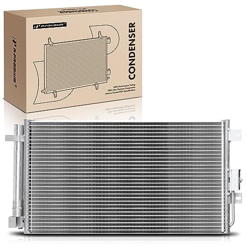 Image of A-Premium Air Conditioning A/C Condenser Compatible with Fiat 500 2012-2019 L4 1.4L, Replace# 68073679AA