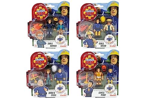 Image of Simba - Fireman Sam, Set of 2 Figures 7.5, 109251043038, + 3 Years, with Accessories