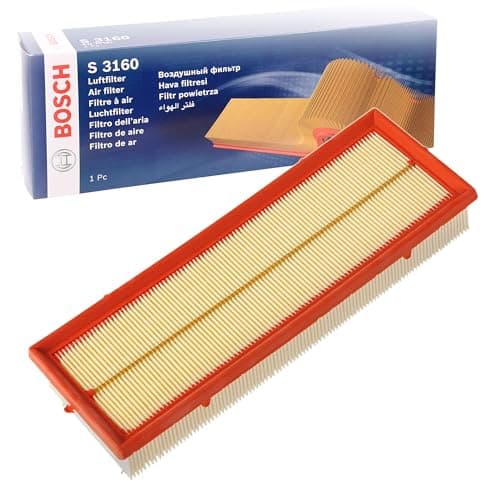 Image of Bosch S3160 Car Air Filter - Separates Particles from the Air Intake - Moisture-resistant plus High Tensile Strength