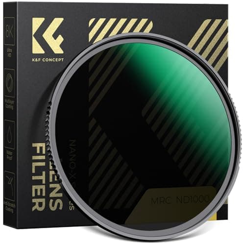 Image of K&F CONCEPT 49mm ND1000 Filter ND, Fixed Neutral Density Lens Filter Multi-Coated Optical Glass Neutral Grey ND with Multi-Resistant Coating (Nano-X Series)