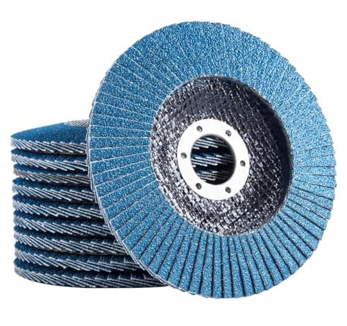 Image of SATC Flap Discs 120 Grit 115mm Zirconia 10 Pack Grinding Discs Type 29 Sanding Discs for Angle Grinder to Sanding Grinding Metal Wood